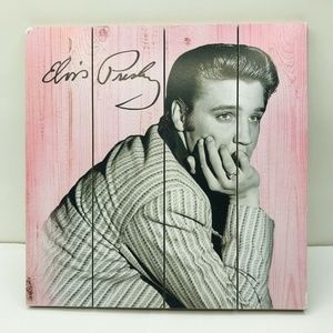 Elvis Presley 10 X 10 Inch Wood Sign Rustic